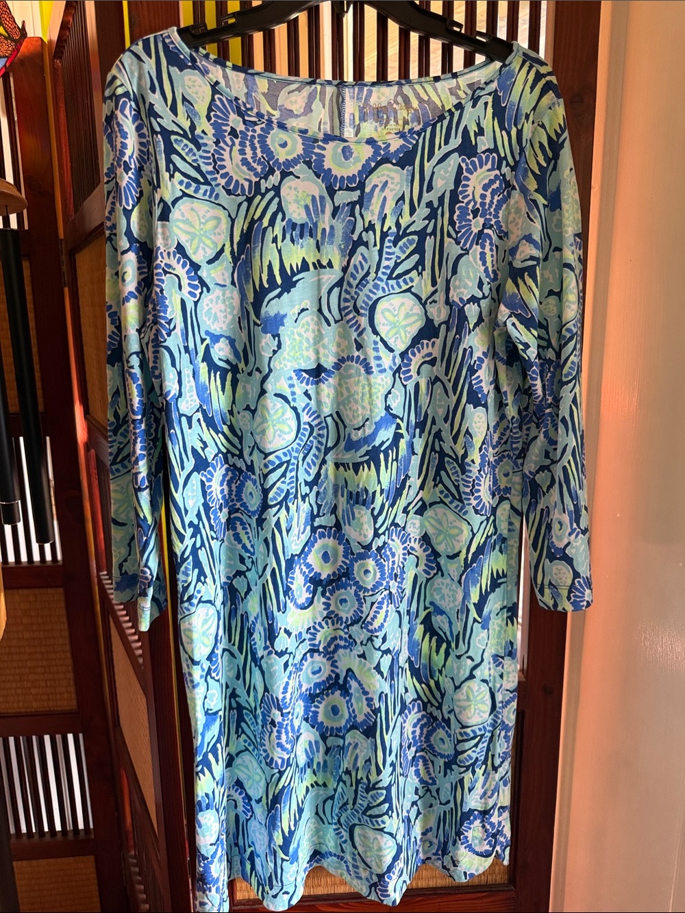 Lilly Pulitzer Blue & Aqua Brushstroke Tunic
